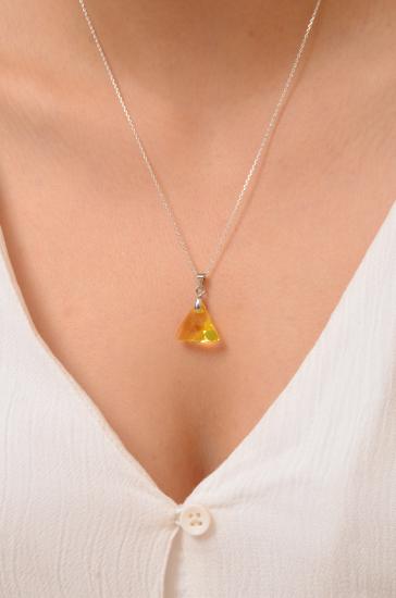 Swarovski Taşlı 925 Ayar Gümüş Kolye